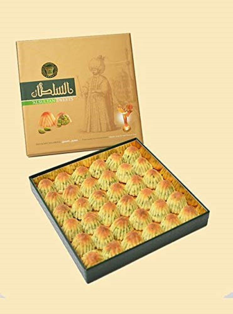 AlSultan Sweets Pistachio Maamoul Cookies