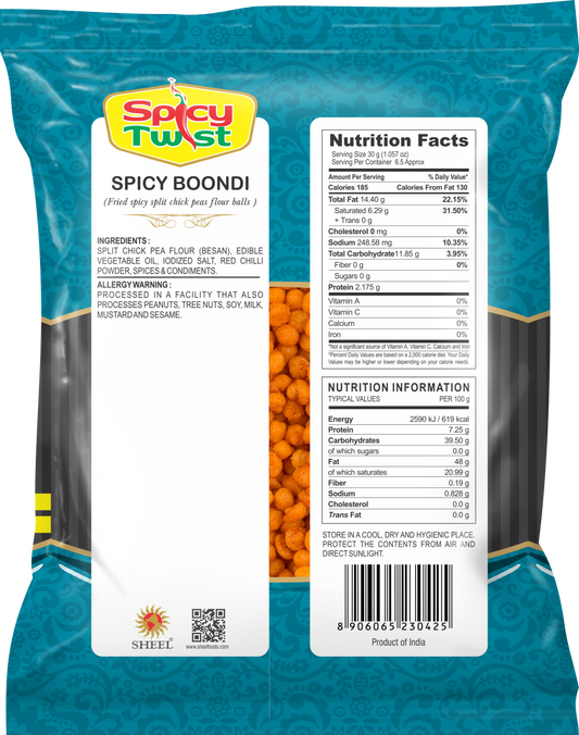 Spicy Twist -Indian Snack- Spicy Boondi - 1 Pack