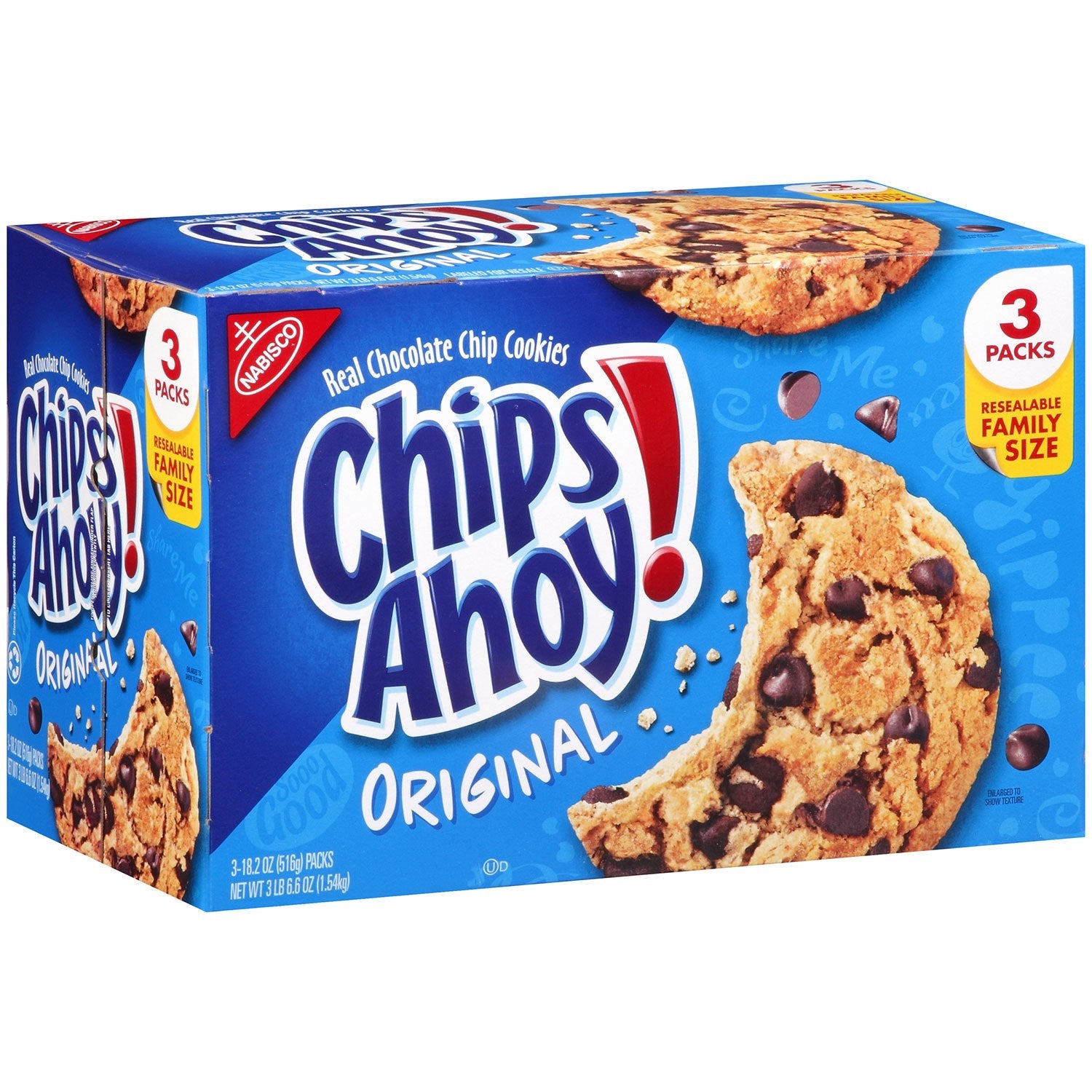 Chips Ahoy! Original Chocolate Chip Cookies, 3 Count