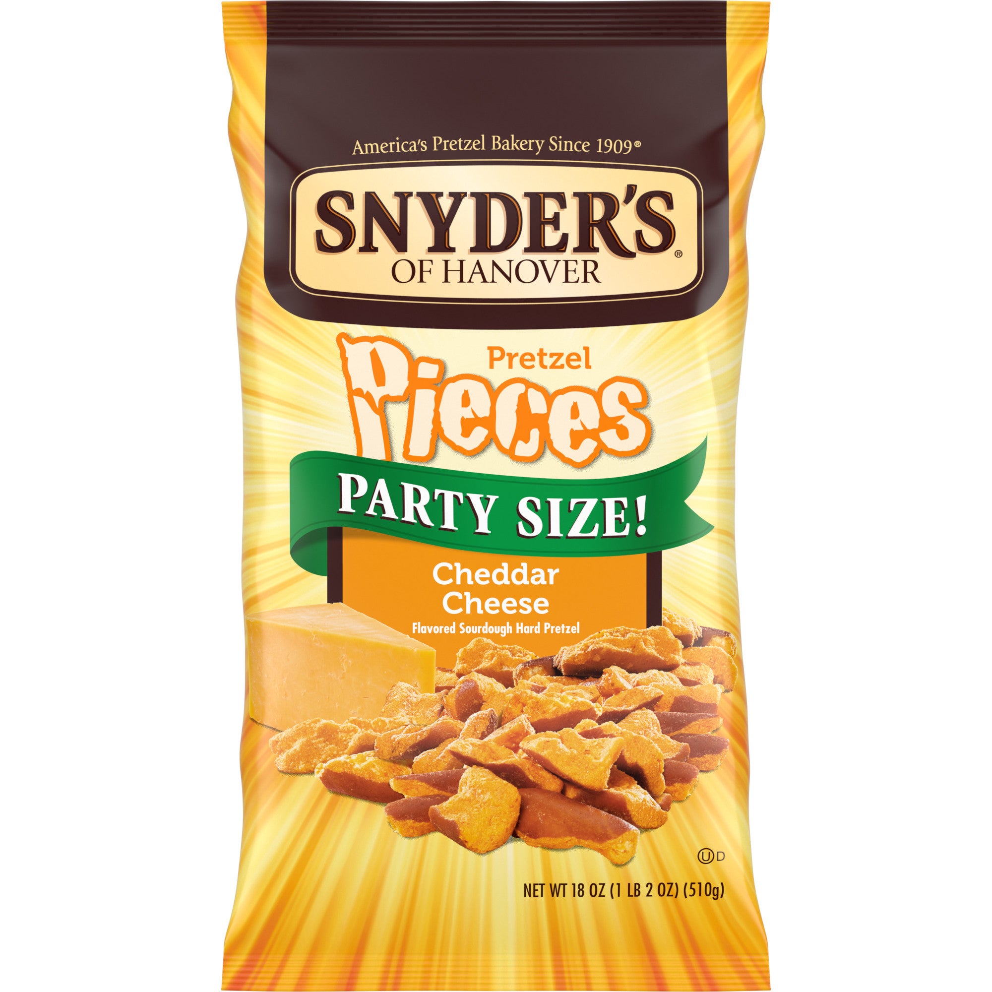 Snyder's of Hanover Pretzel Pieces, Cheddar Cheese, Party Size