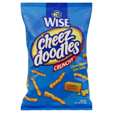 Wise Crunchy Cheez Extra Crunchy Cheddar Cheese Flavored Corn Snacks
