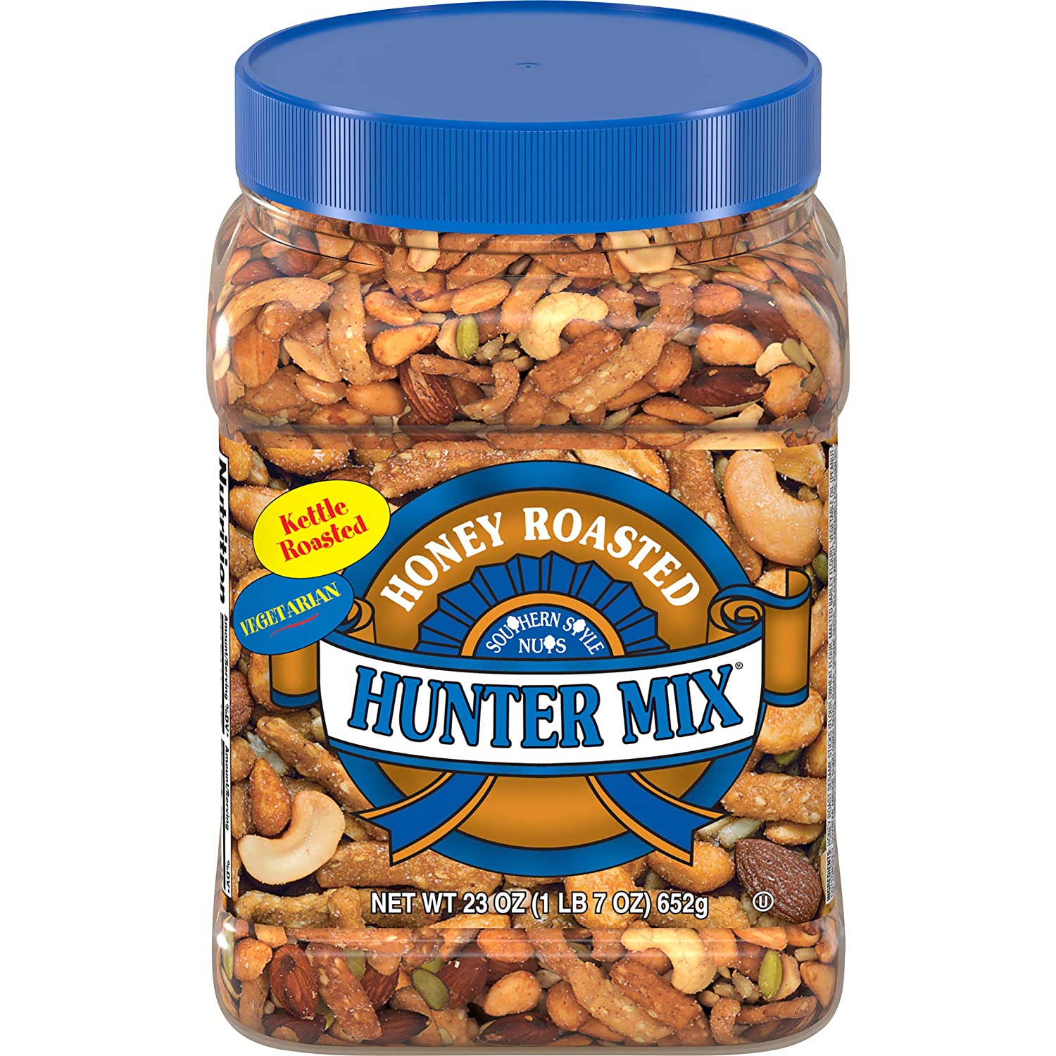 Southern Style Nuts Honey Roasted Hunter Mix, Sesame Sticks, Peanuts, Sunflower Kernels, Almonds, Cashews, and Pepitas