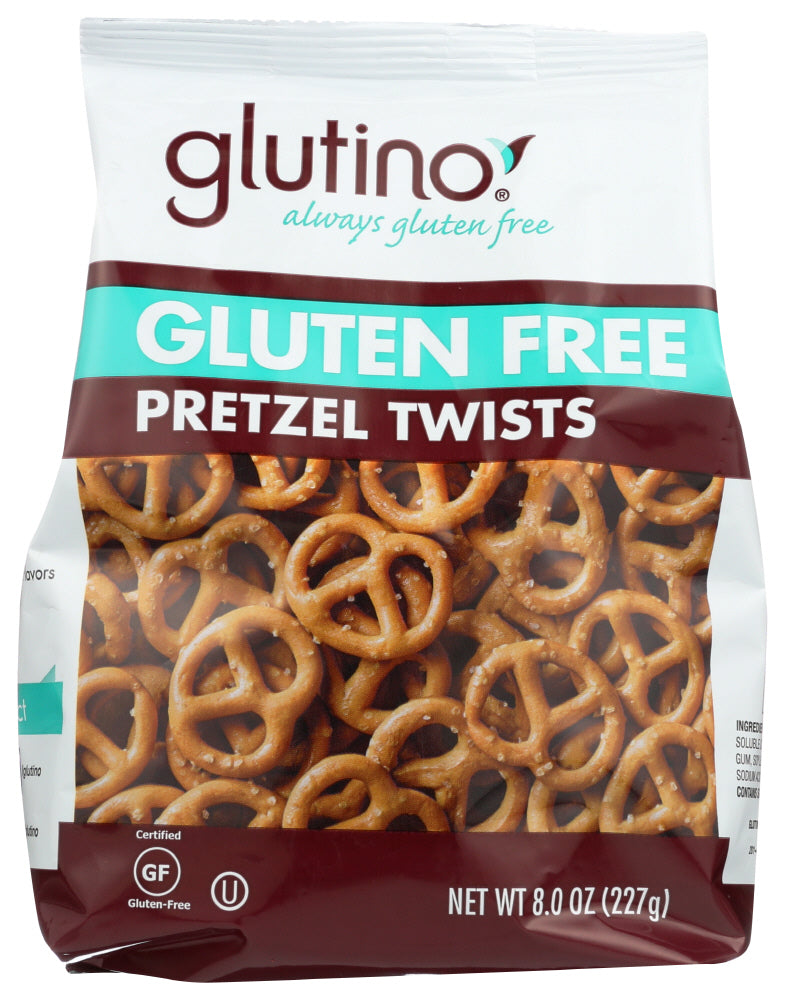 PR Glutino® Gluten Free Pretzel Twists with Salt . Bag