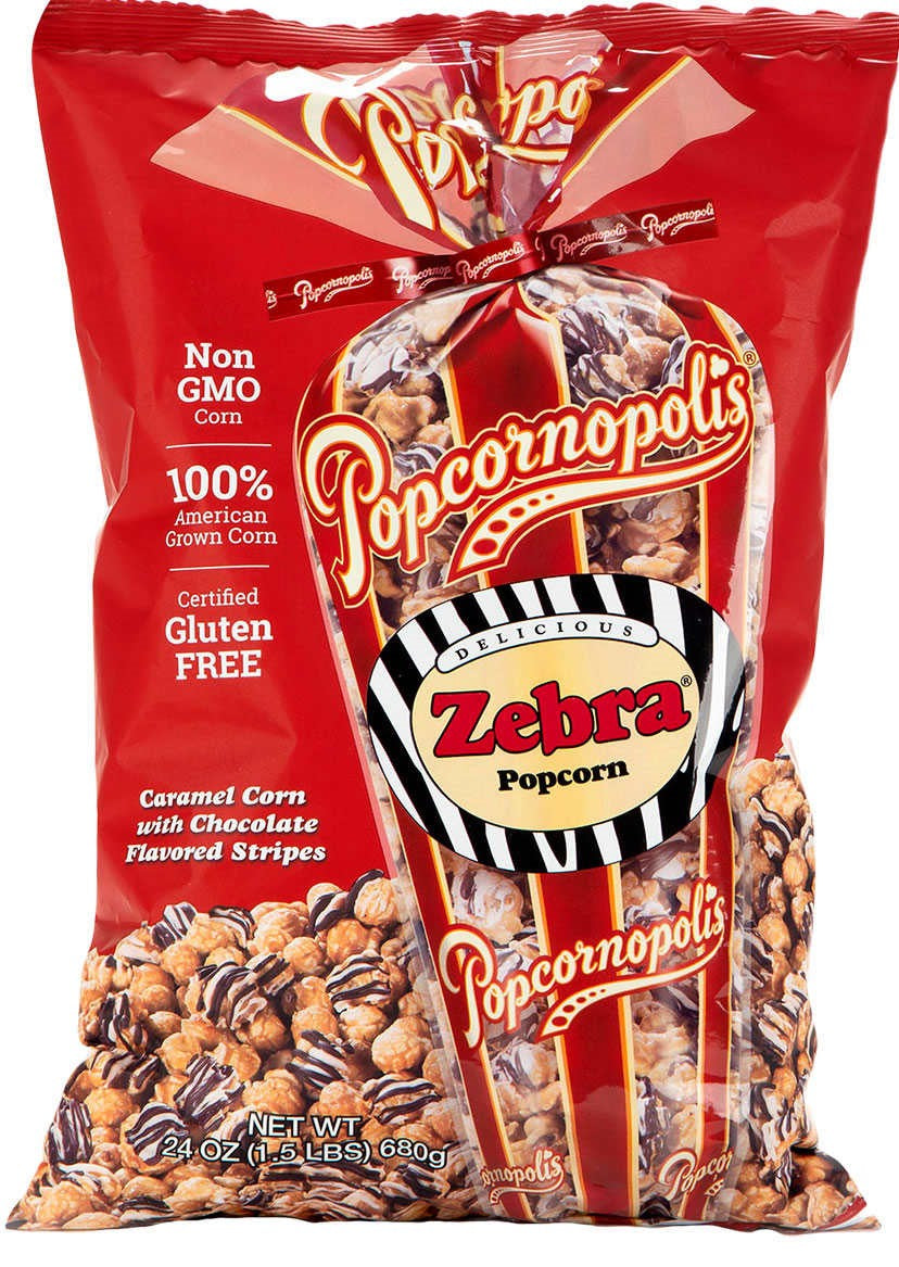 Popcornopolis Zebra Popcorn