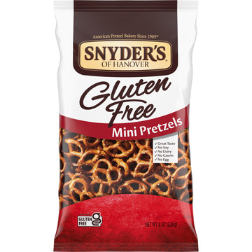 Snyder's of Hanover, Gluten Free Mini Pretzels, Bag