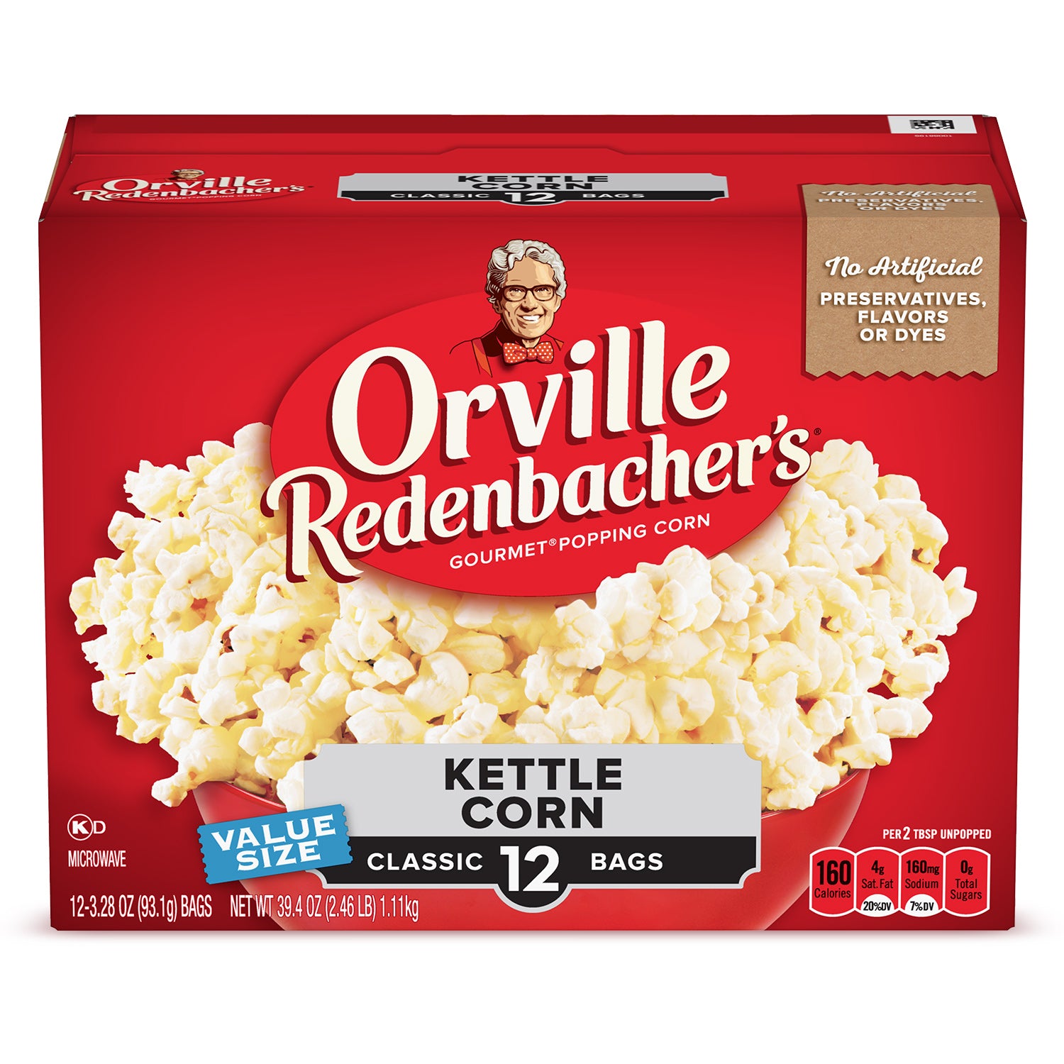 Orville Redenbacher's Kettle Corn Microwave Popcorn, 12 Ct