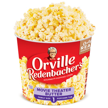 Orville Redenbacher's Movie Theater Butter Microwave Popcorn Tub