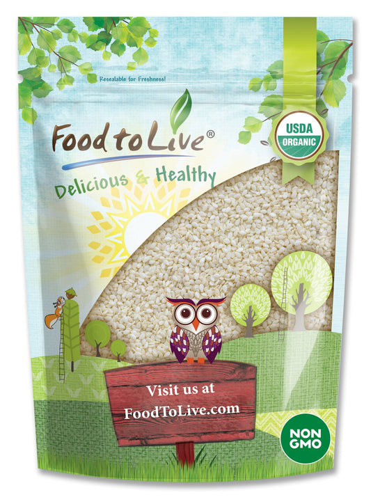 Food To Live ® Certified Organic Sesame Seeds (Raw, Hulled)