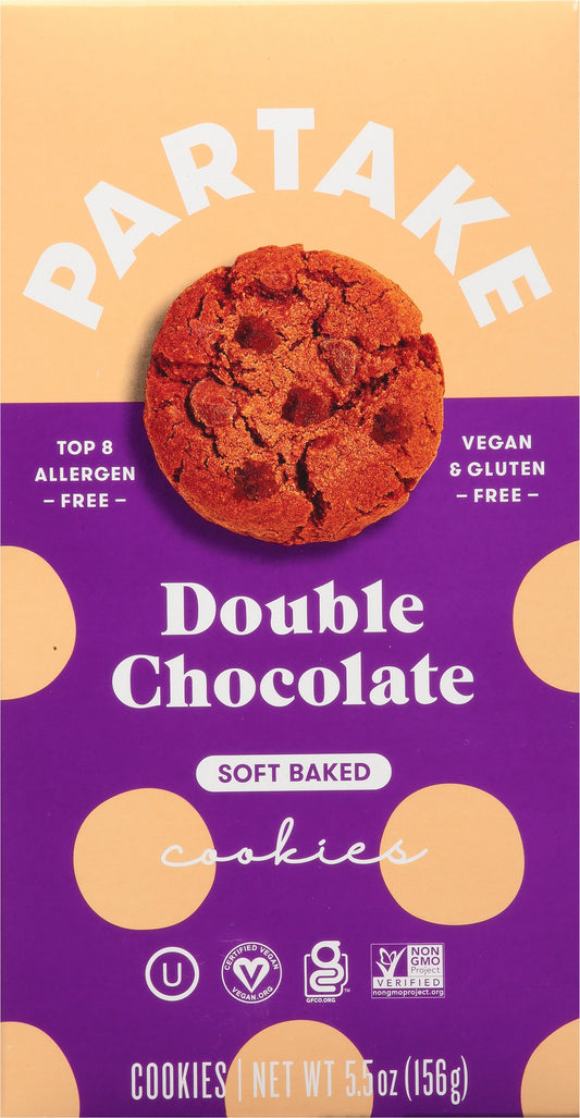 Partake Foods: Soft Baked Double Chocolate Cookies