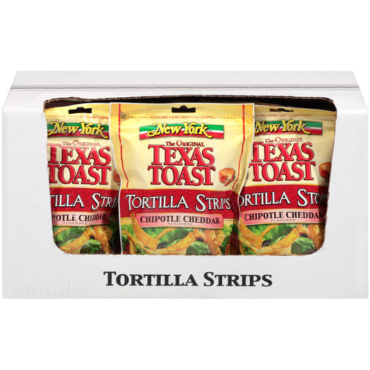 New York Bakery Chipotle Cheddar Texas Toast Tortilla Strips