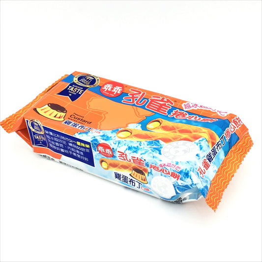 Peacock Custard Wafer Roll