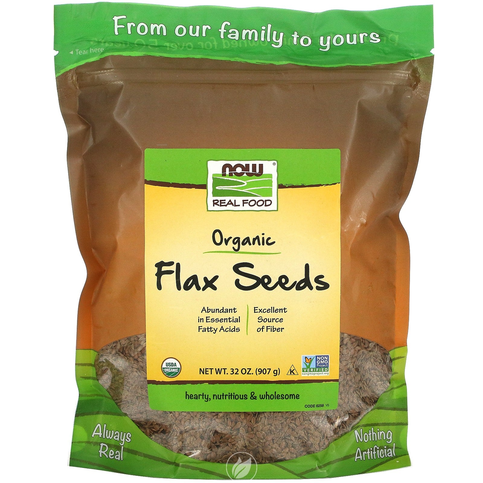 Now Foods Flax Seed Organic (1 Lb)