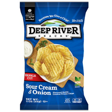 Sour Cream & Onion Kettle Chips, 24 Ct