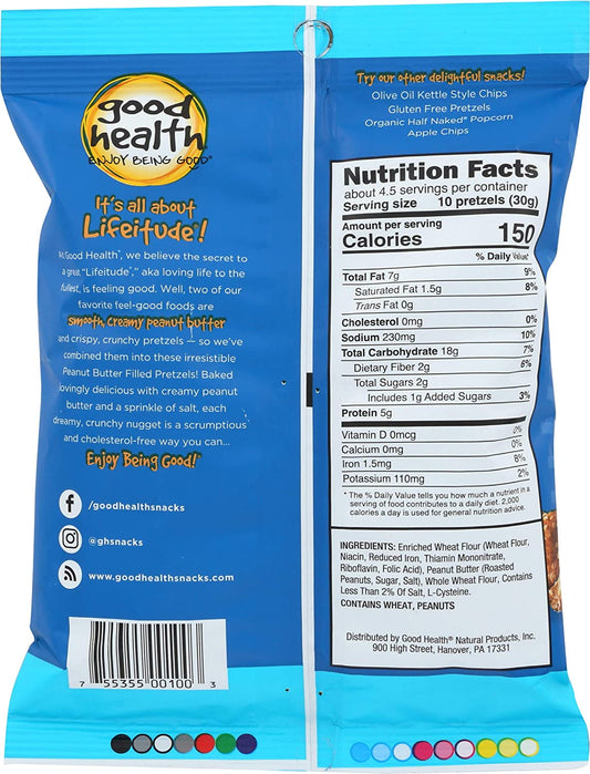 Good Health Inc. Peanut Butter Filled Pretzels Salted