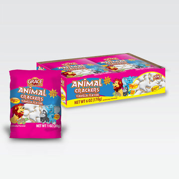 Grace animal ice vanilla cookie  (6 Cookies) - Galleta de Vainilla (Pack of 1)