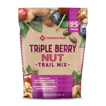 Triple Berry Nut Trail Mix .