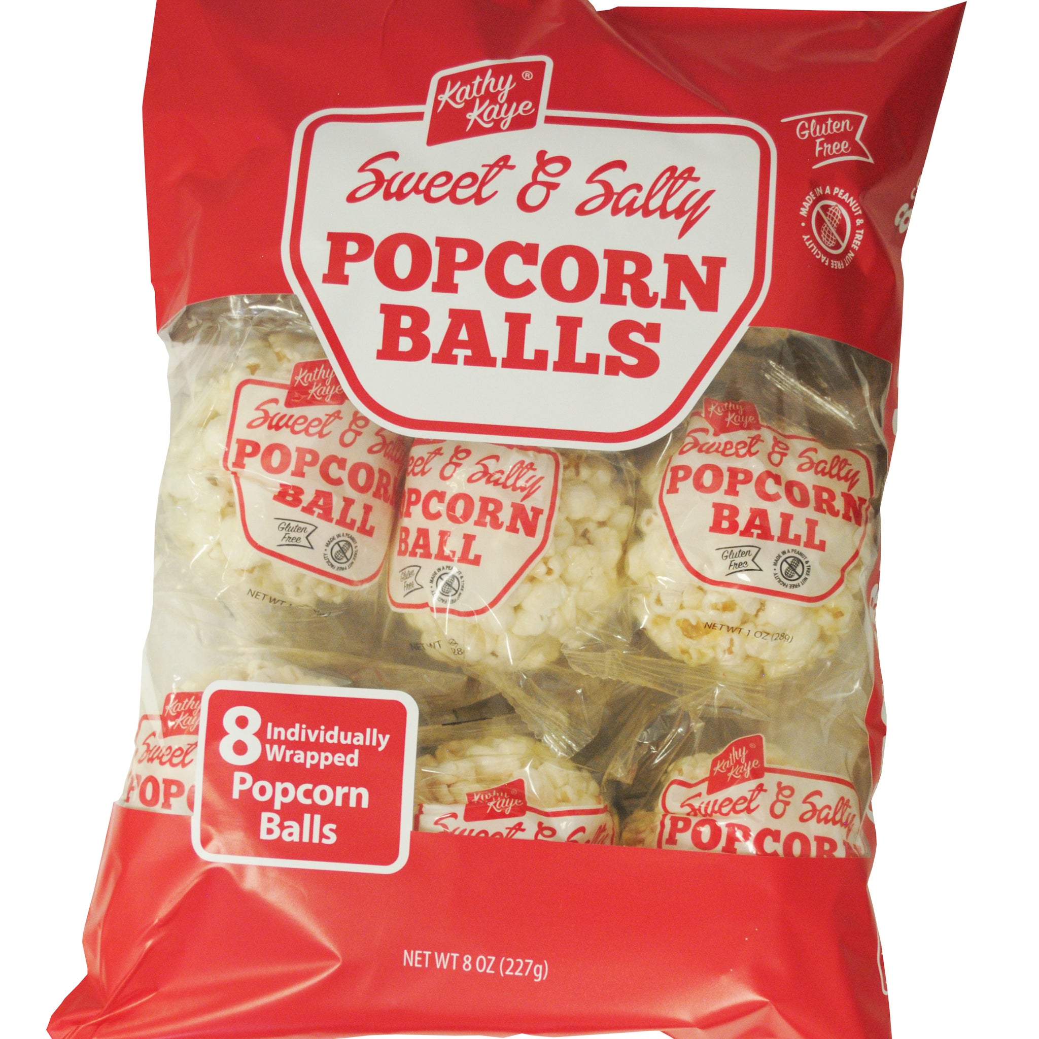 Kathy Kaye Sweet & Salty Popcorn Balls, 8 Ct