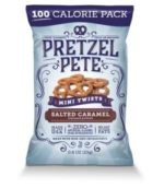 Pretzel Pete 100 Calorie Salted Caramel Mini Twist Pretzels, 12 Ct ( Bags)
