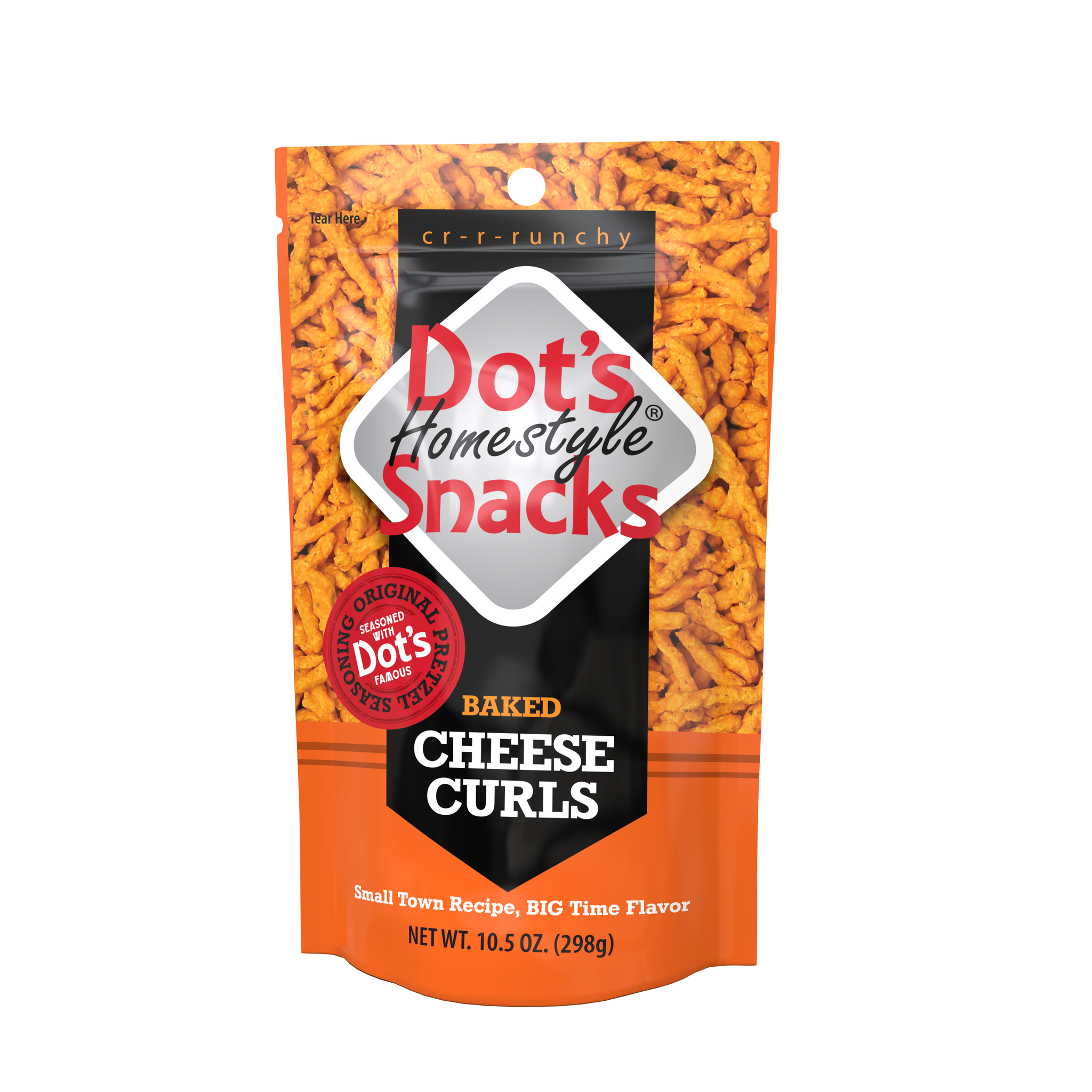 Dot's Homestyle Snacks, Original Seasoned Baked Cheese Curls, Family Size Bag
