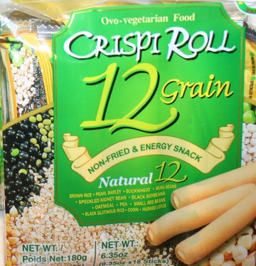 Crispi Roll, Non-Fried & Energy Snack, 12 Grain Crispi Biscuit (18 in Pack)