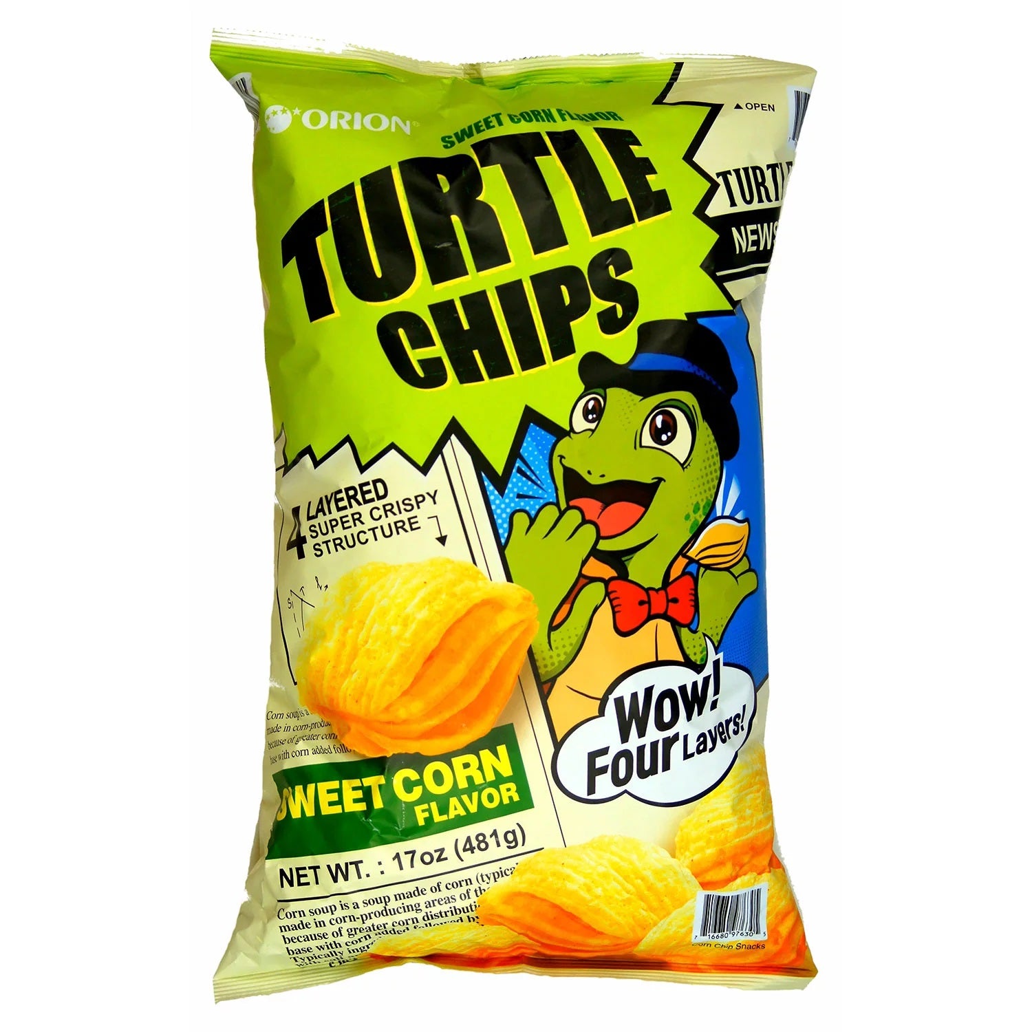 Orion Turtle Chips Sweet Corn