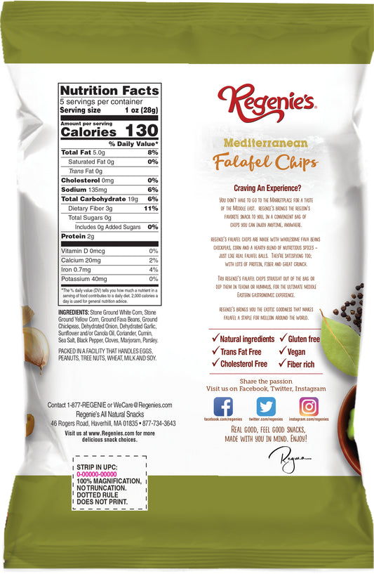 Regenie's Mediterranean, Falafel Chips