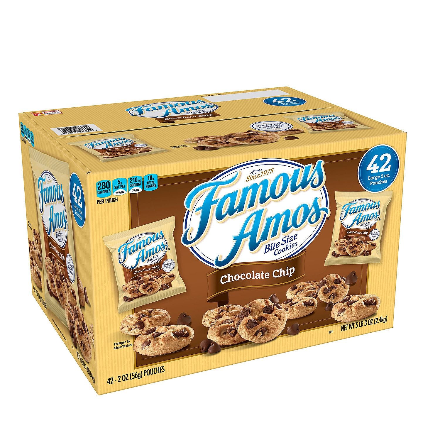 Product of Famous Amos Chocolate Chip Cookies ( 42 ct.) - [Bulk Savings]