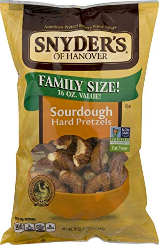 Snyder's of Hanover Family Size Pretzels 16 oz. Bags (Sourdough Hard)
