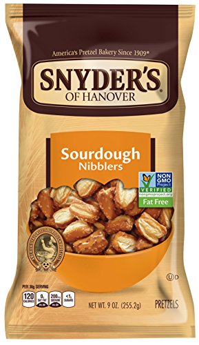 Snyder's of Hanover Pretzels, Sourdough Nibbler,  (Pack of 12)