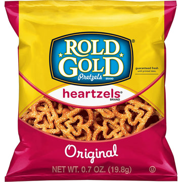 Rold Gold Heartzels Heart Shaped Pretzels, (Pack of 104)