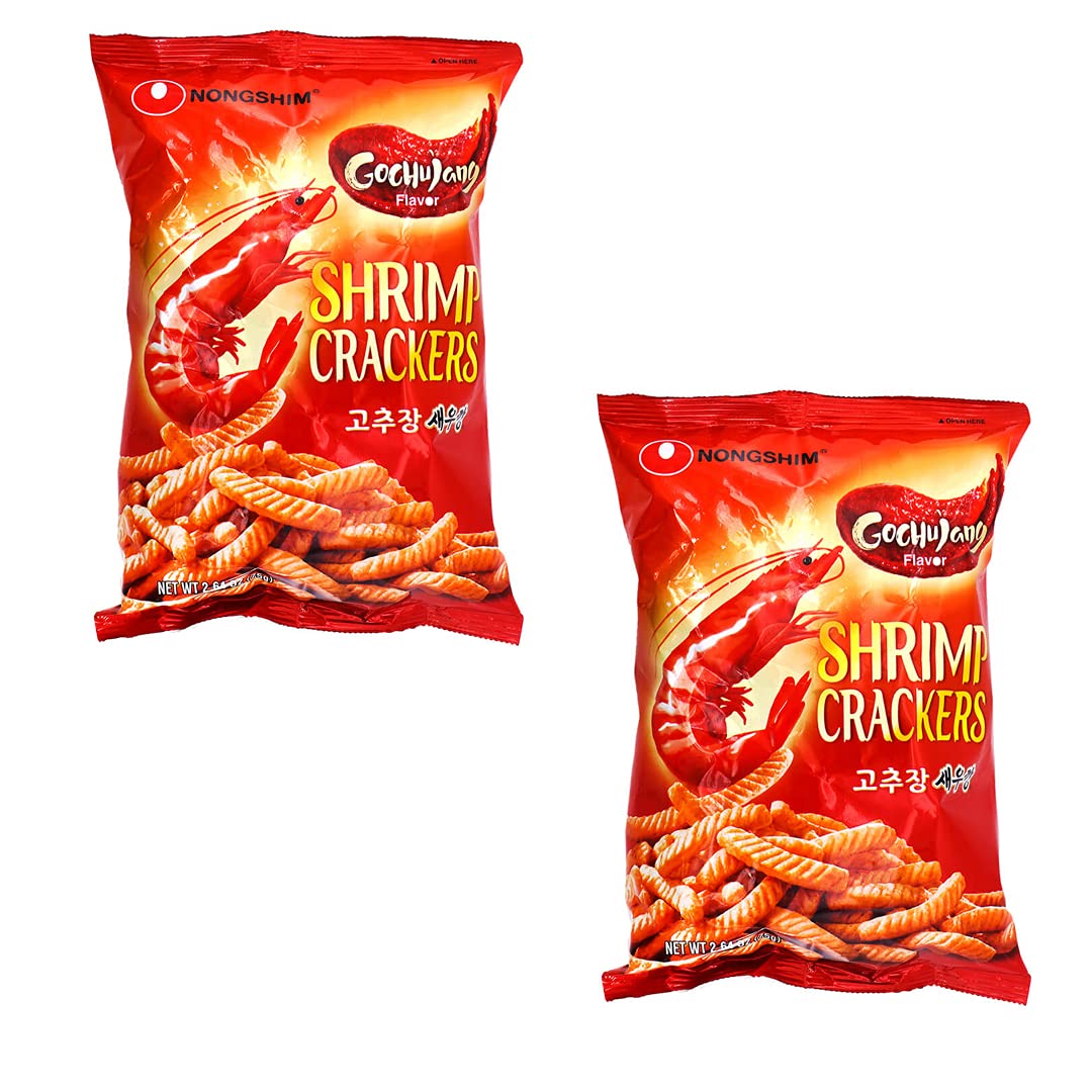 Nongshim Gochujang Flavor Shrimp Crackers (75G)  Pack Of 2