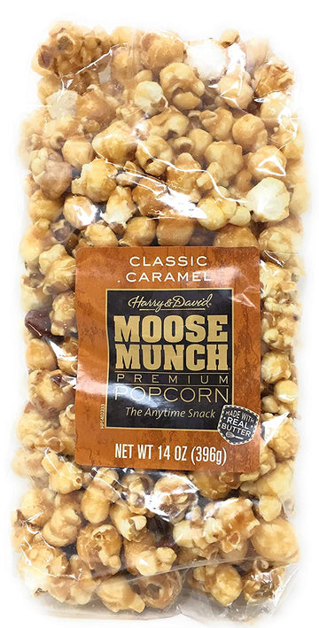 Harry & David, Moose Munch Gourmet Popcorn, Classic Caramel with Almonds Cashew Nuts