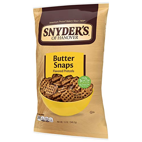 Snyder's of Hanover, Butter Snaps Pretzels,  Bag (Pack of 3) by Snyder