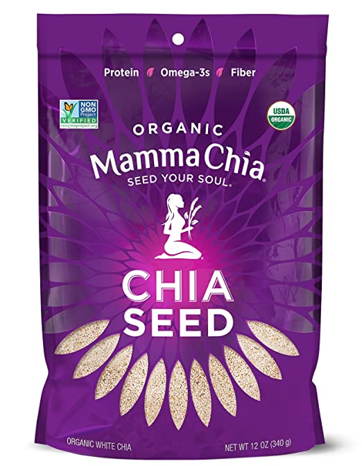 Mamma Chia Organic Seeds, White Chia Seeds (Pack of 1)