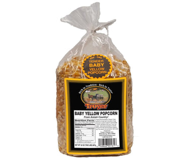 Troyer Amish Gluten Free, Non GMO Tender Baby Yellow Popcorn - Bag