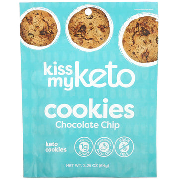 Kiss My Keto, Keto Cookies, Chocolate Chip Pack of 2