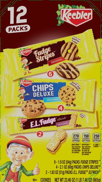 Keebler Cookies Variety Pack 12ct  Carton