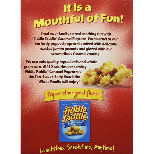 Fiddle Faddle Caramel Popcorn With Peanuts,  (Pack of 2)