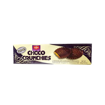 Fibisco Brand, Choco Crunchies Chocolate Covered Biscuit 200g - Pack of 1