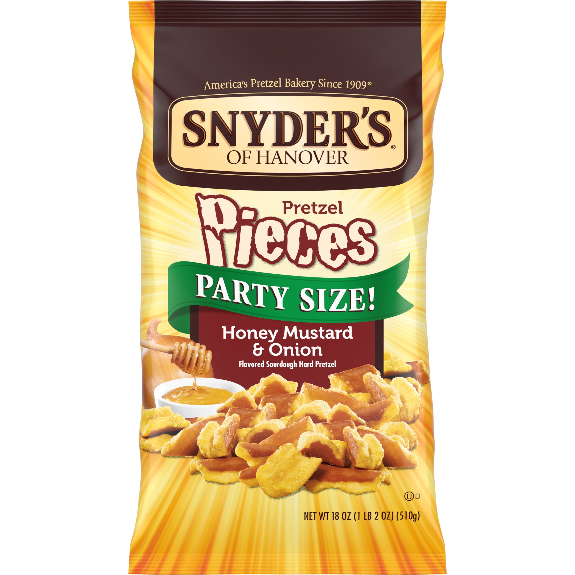 Snyder's of Hanover Pretzel Pieces, Honey Mustard & Onion, Party Size