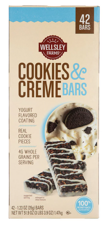 Wellsley Farms Cookies and Creme Bars