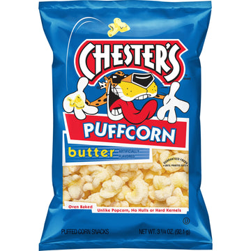 Chester's Puffcorn, Butter Flavored Popcorn,  Bag