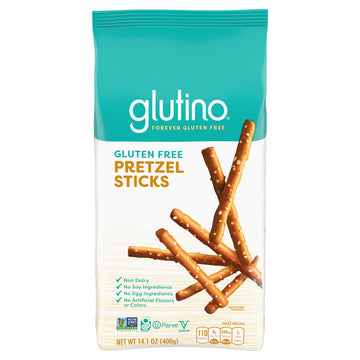 Glutino Gluten Free Pretzel Sticks, Delicious Everyday Snack, Lightly Salted