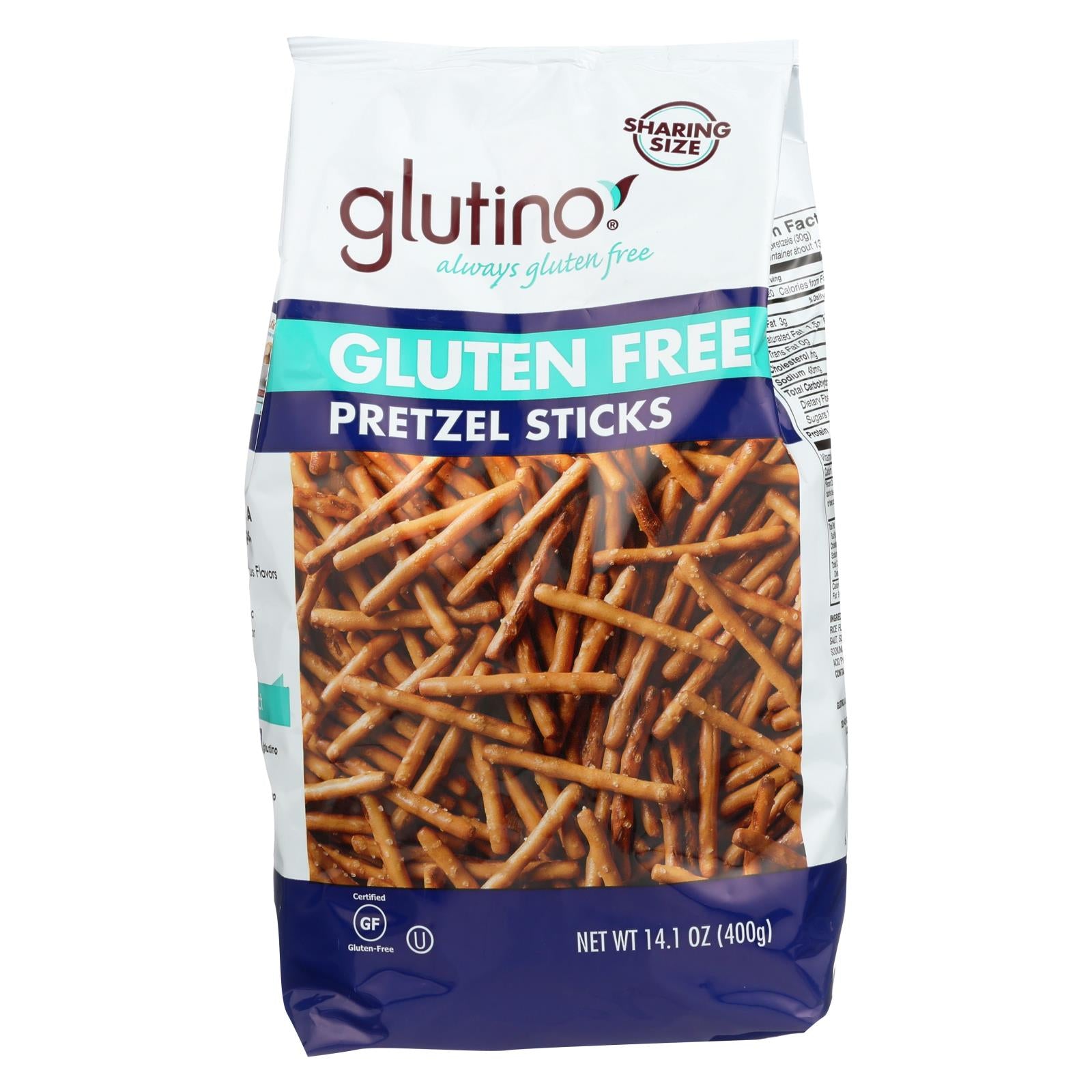 Glutino Pretzels Sticks - Case of 12