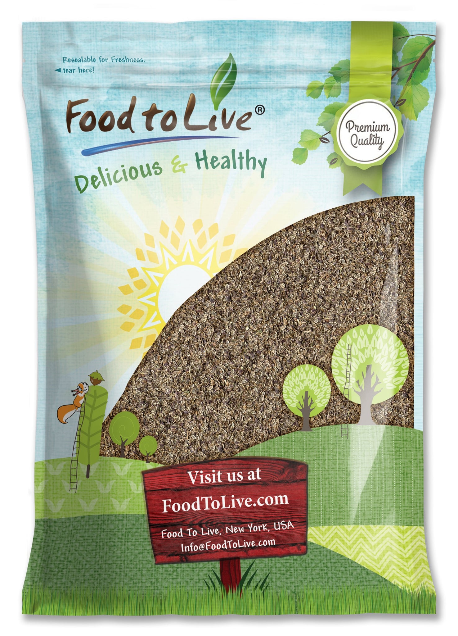 Food to Live Whole Dill Seeds, , Non-GMO Verified, Dried, Raw
