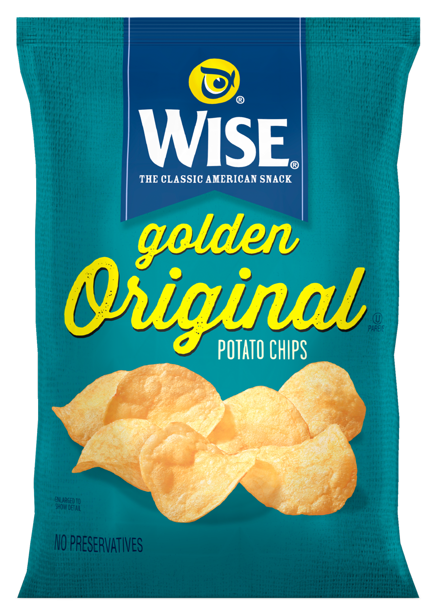 Wise Snacks Potato Chips, Golden Original,  (30 Count), Gluten Free