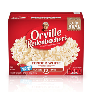 Orville Redenbacher's Tender White Popcorn, 12 Ct