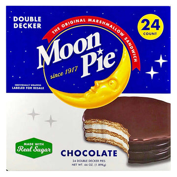 Moon Pie Double Decker Pies, Chocolate, 24-count