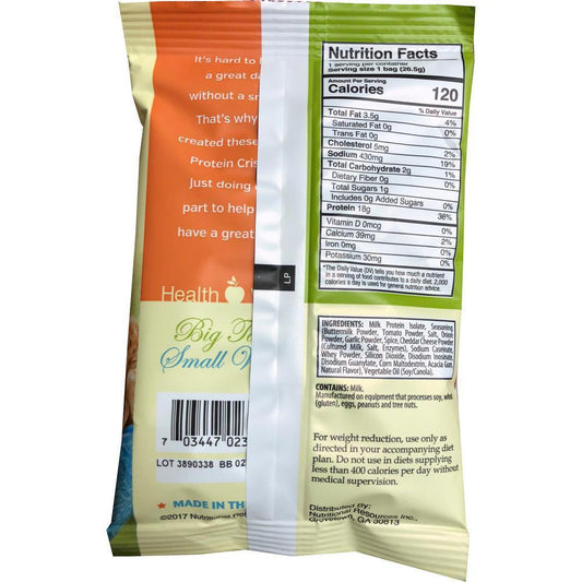 HealthSmart - High Protein Diet Crisps - Ranch -  Protein - Low Calorie - Low Carb - Low Fat - Gluten Free - 7 Bags