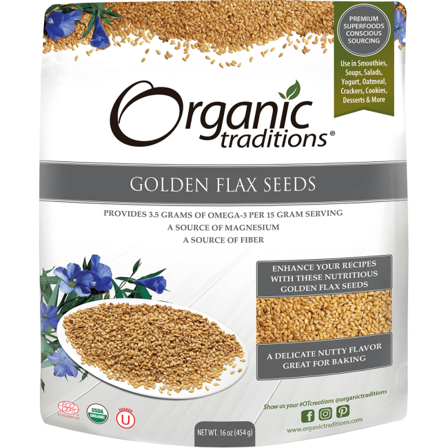 Organic Traditions Golden Flax Seeds